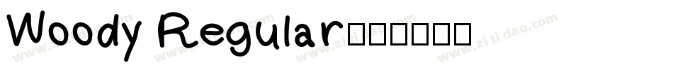 Woody Regular字体转换